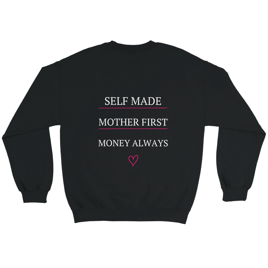 Self Made. Mother First. — VYXXI sweater zwart